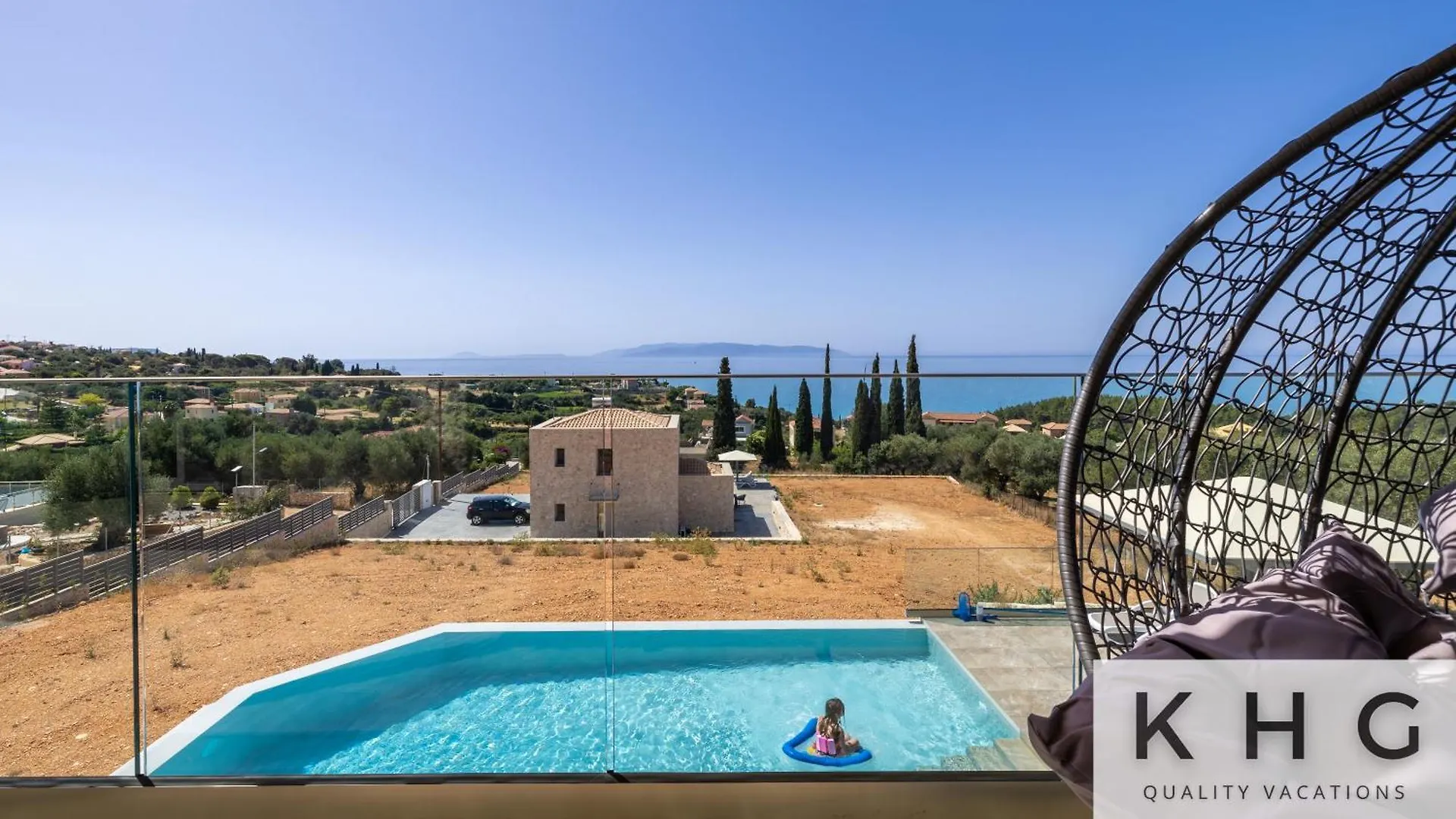 Blue Pearl Villa With Private Pool In Afrato Village! Infinite Sea Views! Trapezaki  Greece