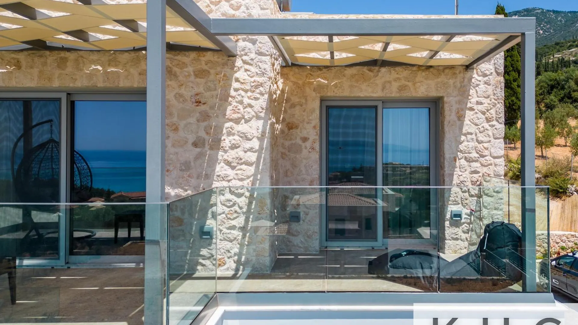 Blue Pearl Villa With Private Pool In Afrato Village! Infinite Sea Views! Trapezaki  0*, Trapezaki (Kefalonia) Greece