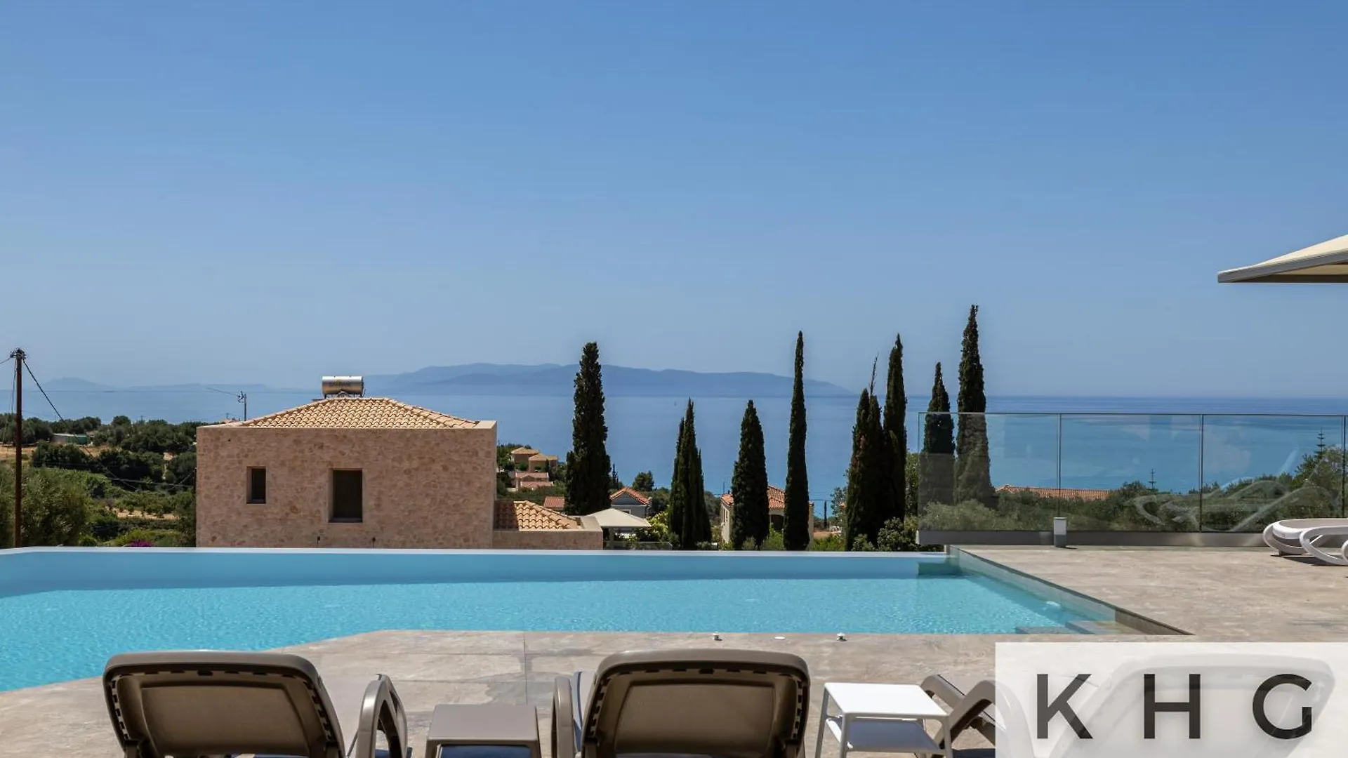 Blue Pearl Villa With Private Pool In Afrato Village! Infinite Sea Views! Trapezaki