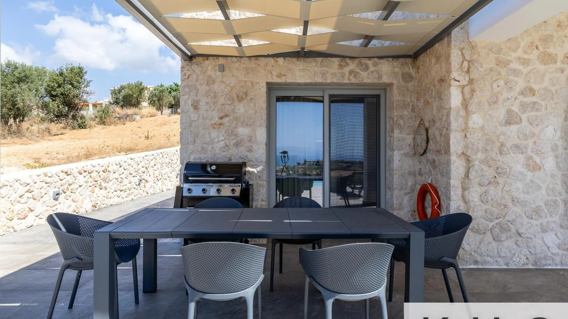 Blue Pearl Villa With Private Pool In Afrato Village! Infinite Sea Views! Trapezaki  Greece