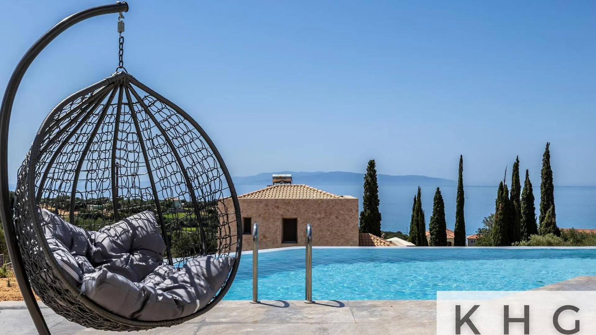 Blue Pearl Villa With Private Pool In Afrato Village! Infinite Sea Views! Trapezaki   Trapezaki (Kefalonia)