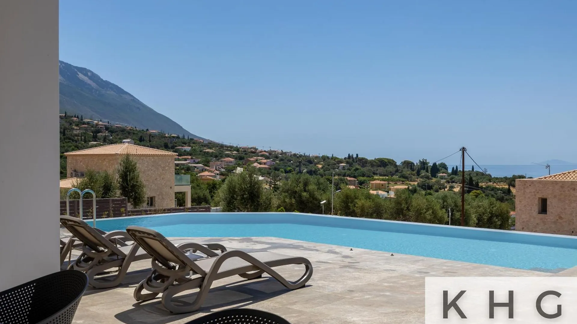Blue Pearl Villa With Private Pool In Afrato Village! Infinite Sea Views! Trapezaki  0*, Trapezaki (Kefalonia)