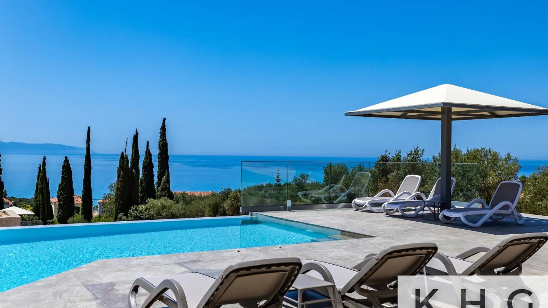 Blue Pearl Villa With Private Pool In Afrato Village! Infinite Sea Views! Trapezaki   Trapezaki (Kefalonia)