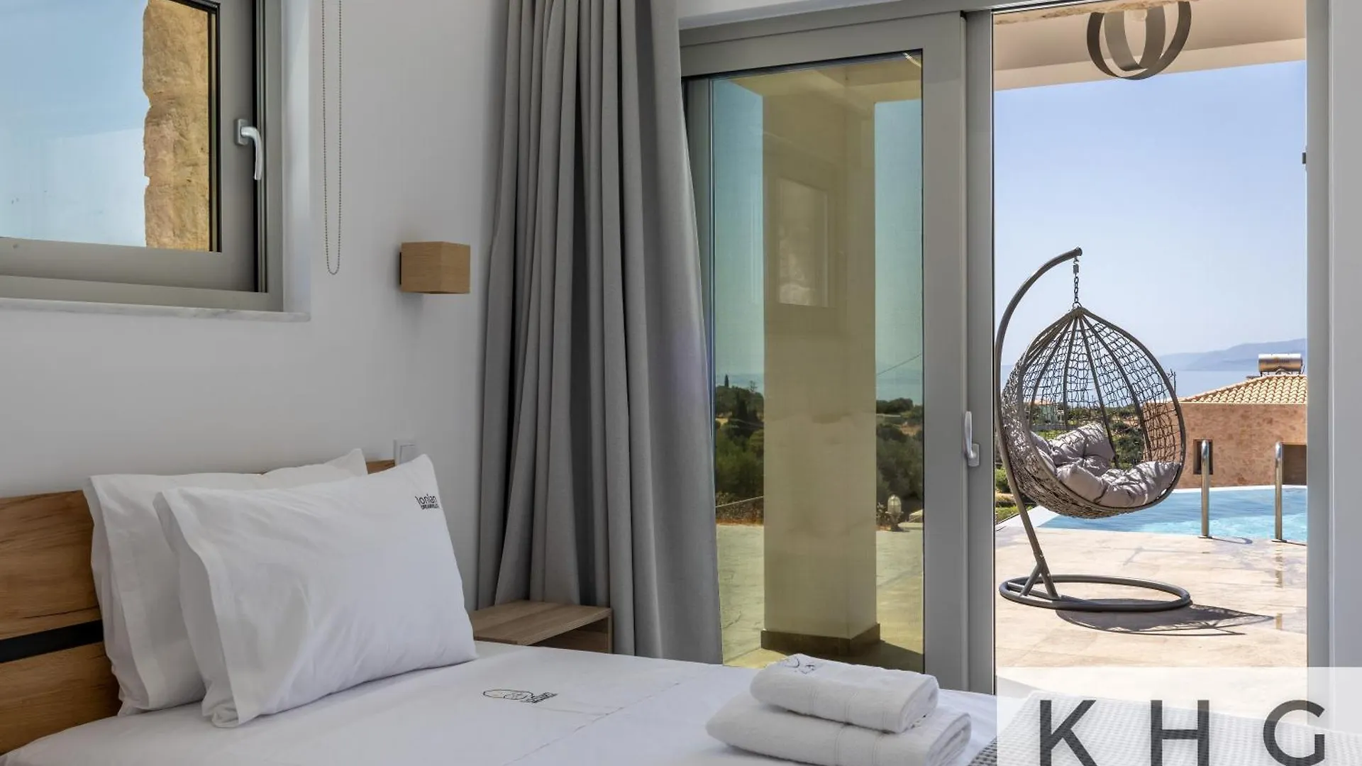 Blue Pearl Villa With Private Pool In Afrato Village! Infinite Sea Views! Trapezaki